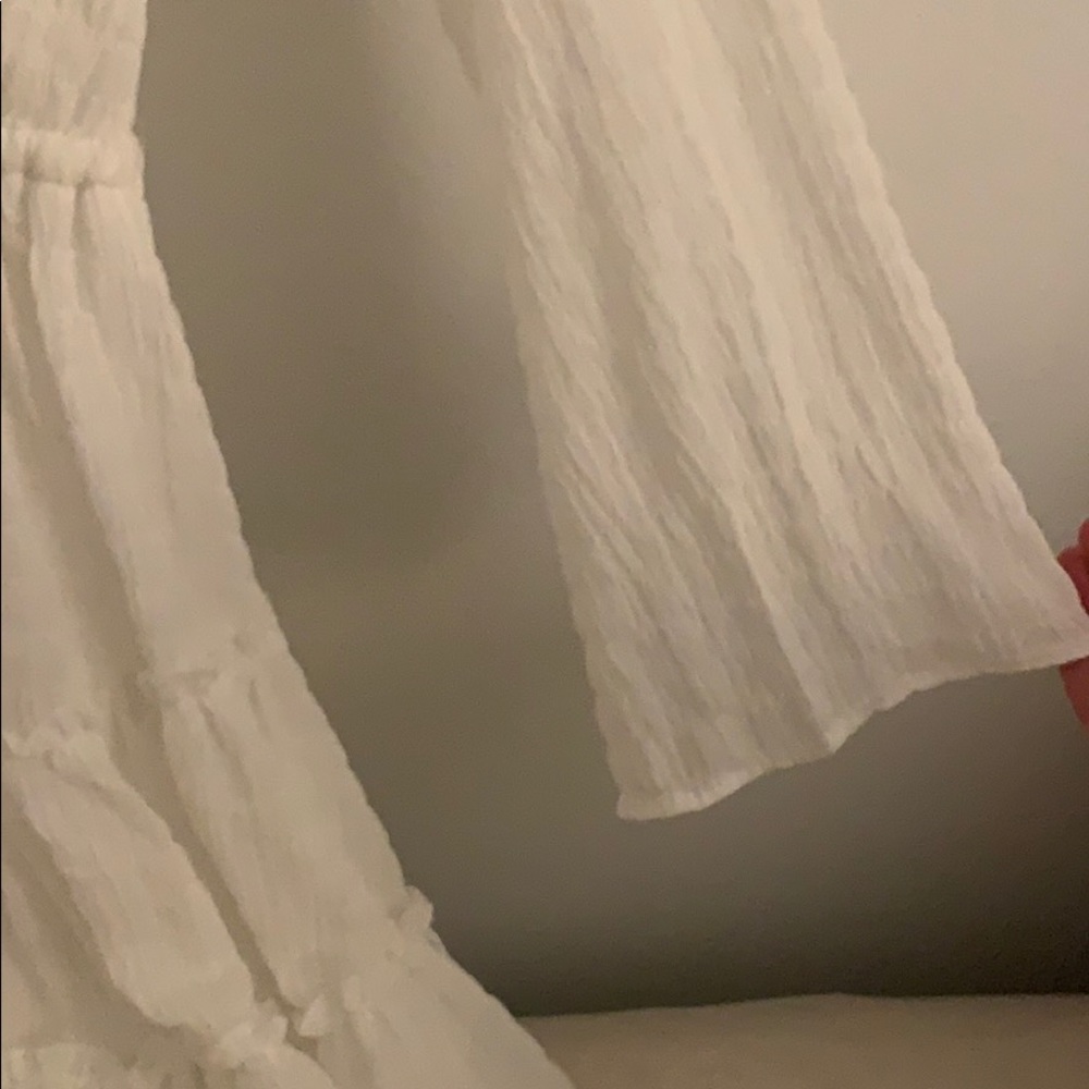 White Ruffle Dress - Picture 4 of 4